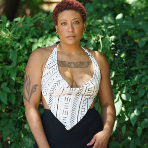 Mud Cloth Triangle Top
