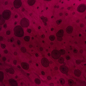 Claret Hand-Painted Silk Bandana