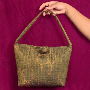 Tsumugi Quilted Bucket Purse