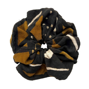 XL Mud Cloth Scrunchie - Black