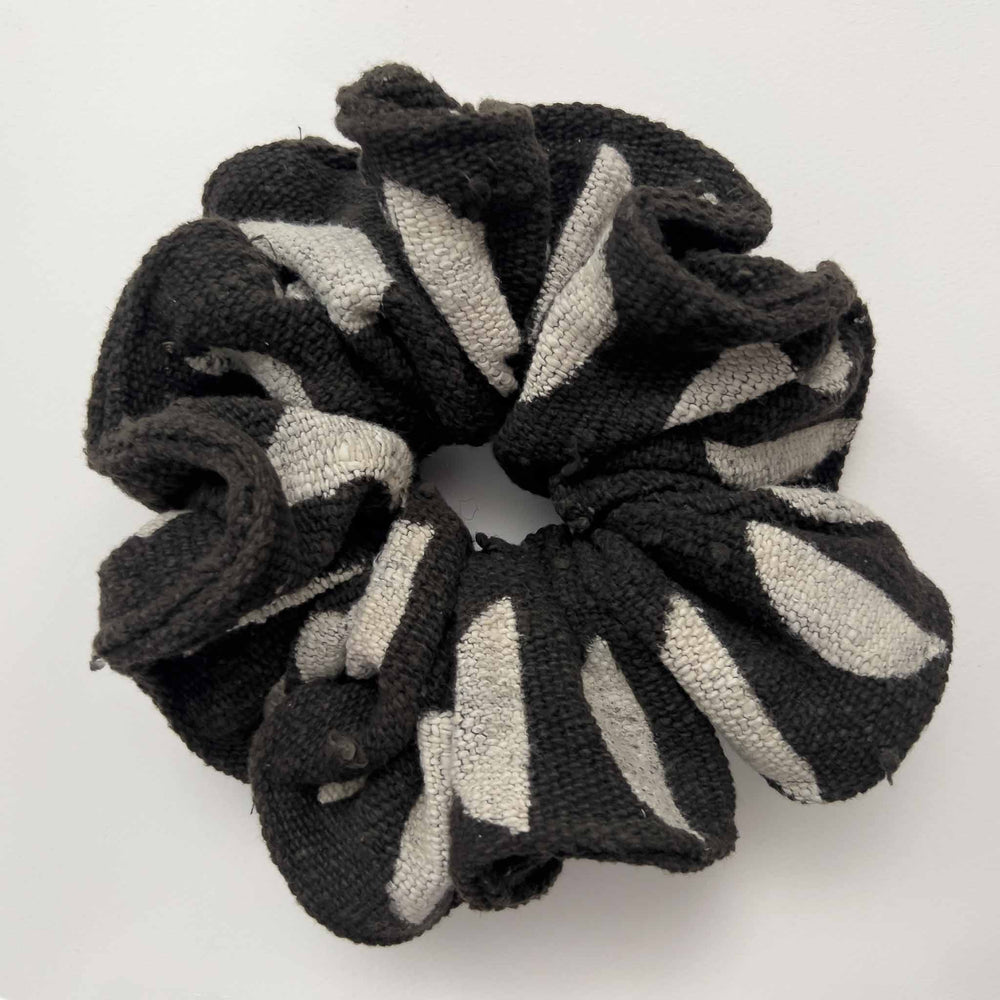 XL Mud Cloth Scrunchie - Brown