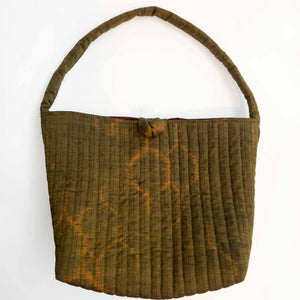 Tsumugi Quilted Bucket Purse