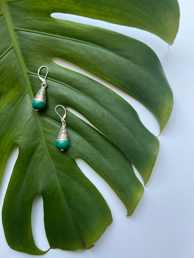 
            
                Load image into Gallery viewer, Turquoise Drop Earrings
            
        