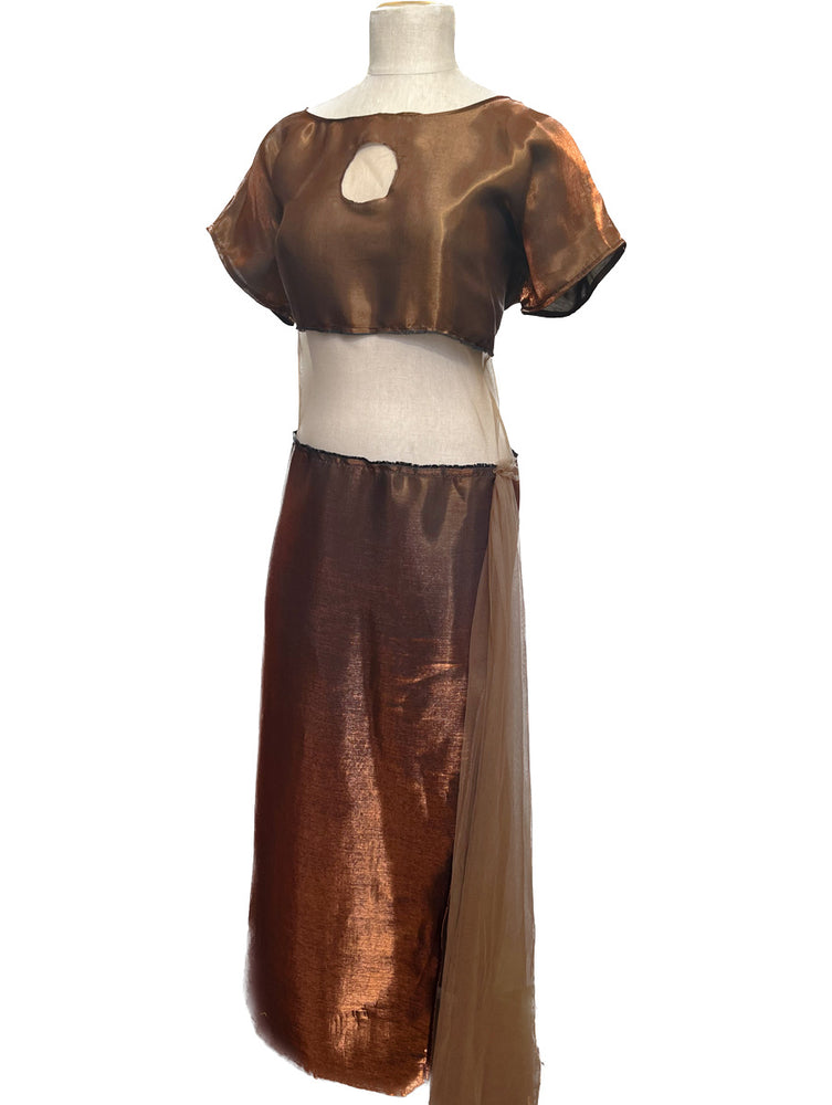 
            
                Load image into Gallery viewer, Liquid Bronze and Tulle Caftan
            
        