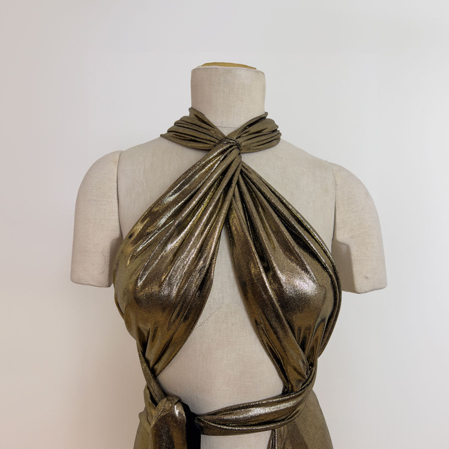 Zane Liquid Metal Dress