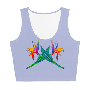 Bird Of Paradise Crop Tank, French Lilac