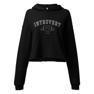 Introvert Crop Hoodie