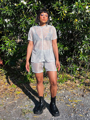 Chainmail Tee and Shorts Set