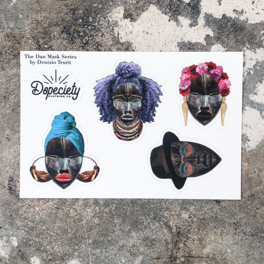 
            
                Load image into Gallery viewer, Dan Mask Series Sticker Sheet
            
        
