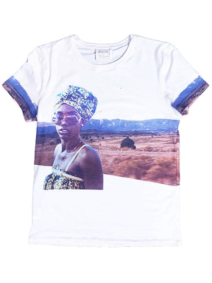 HEADWRAP AND ROCKIES Tee