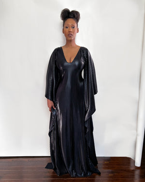 Skin Pleated Caftan